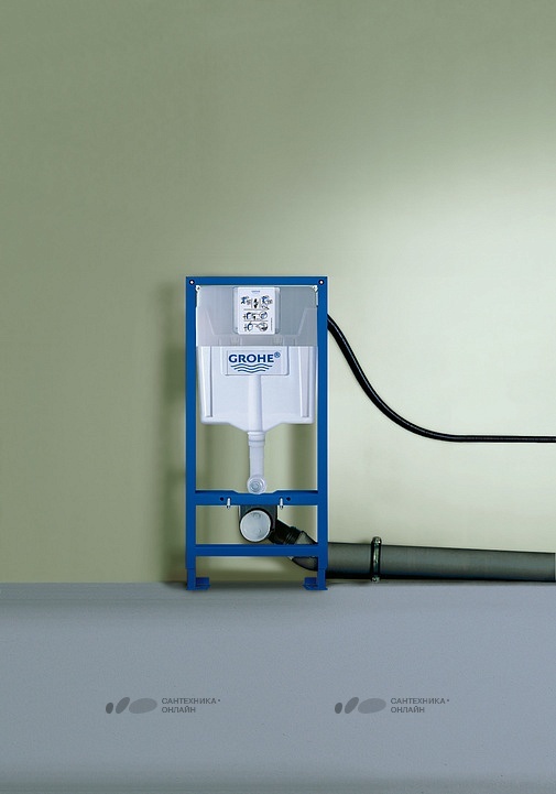 картинка Система инсталляции для унитазов Grohe Rapid SL 38721001 3 в 1 с кнопкой смыва от магазина Сантехника.SpecialFlat